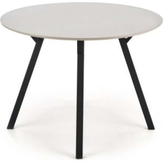 Valarauk matbord Ų100 cm - Ljusgrå/svart - Övriga matbord