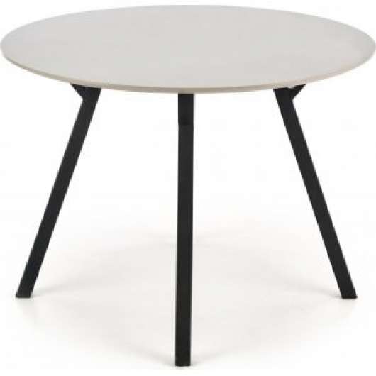 Valarauk matbord Ų100 cm - Ljusgrå/svart