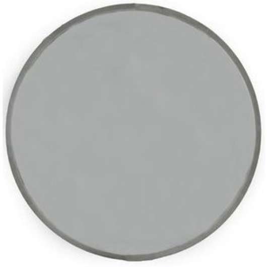 Velvet rund spegel 80cm - Beige/grå sammet