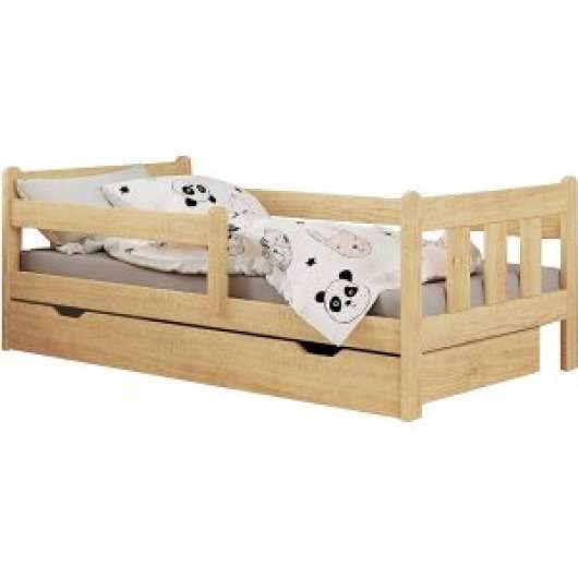 Vempo sängram 160x80 cm - Furu + Möbelvårdskit för textilier - Barnsängar med förvaring, Barnsängar & juniorsängar, Sängar