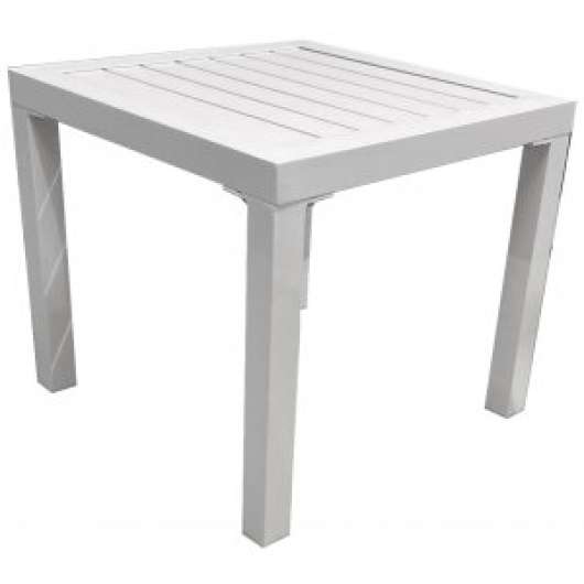 Vencie sidobord - Vit aluminium + Möbelpolish - Utesoffbord, Utebord, Utemöbler