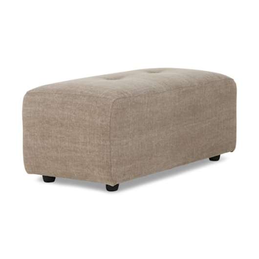 Vint Soffmodul Fotpall S 47x43 cm Linblandning Taupe