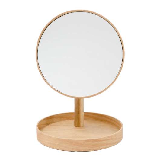 Wirew - Magnify Mirror Bordsspegel med bricka 25 cm Ek