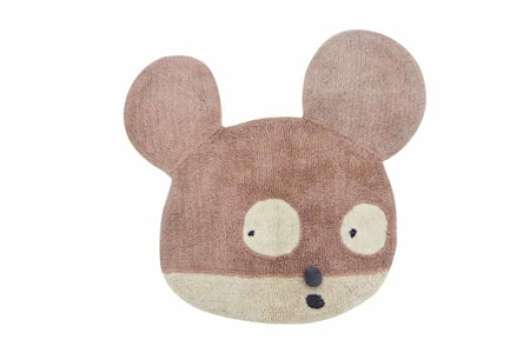 Woolable Miss Mighty Mouse Matta 120x120 Rosa